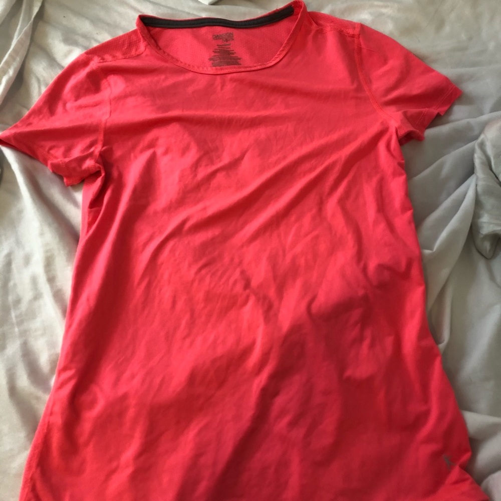 Neon pink athletic t shirt